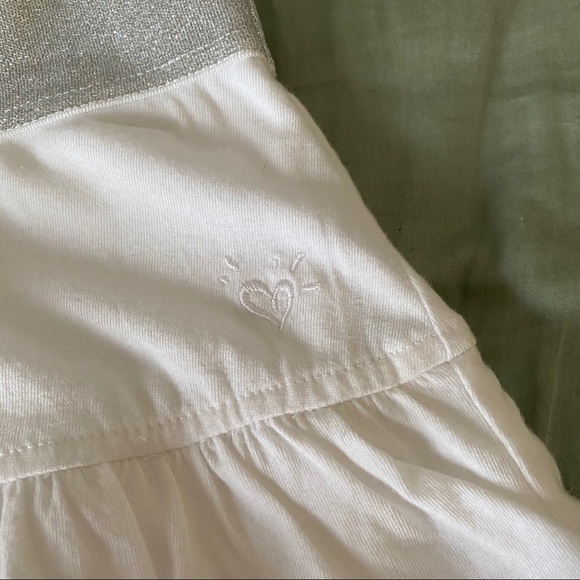 Girls White Justice Skirt - Picture 4 of 5